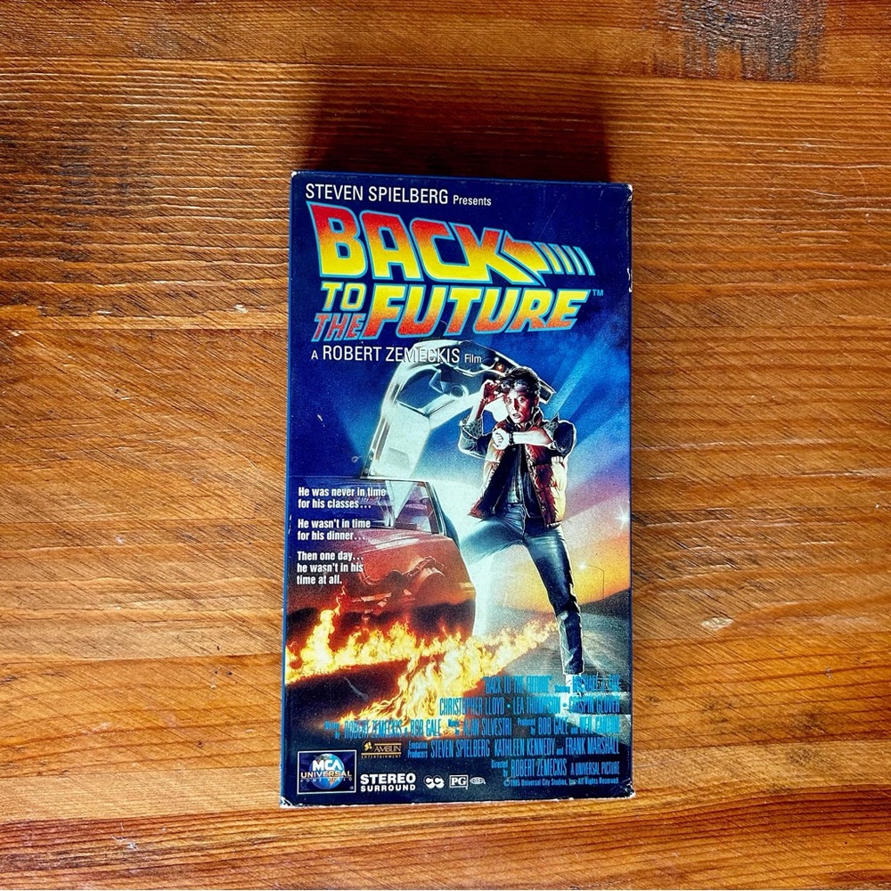 Back to the Future 1994 VHS Tape